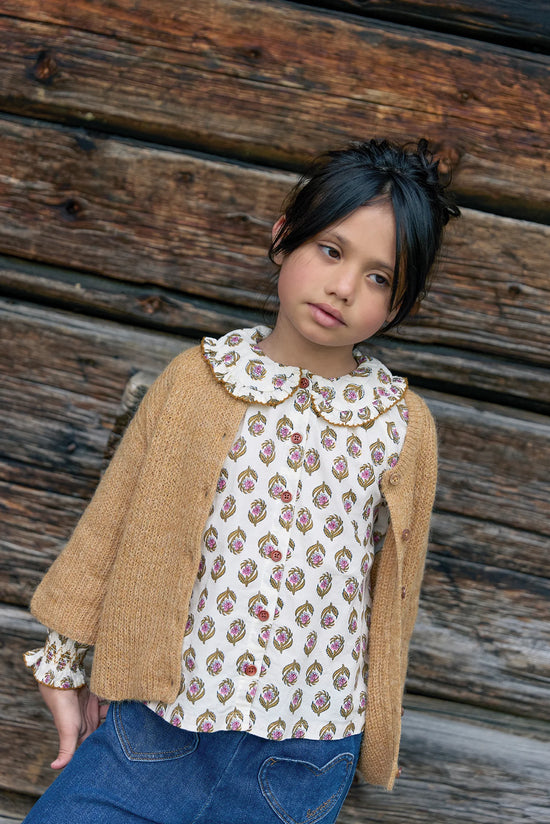 Bonton Fig Blockprint Long Sleeve Shirt