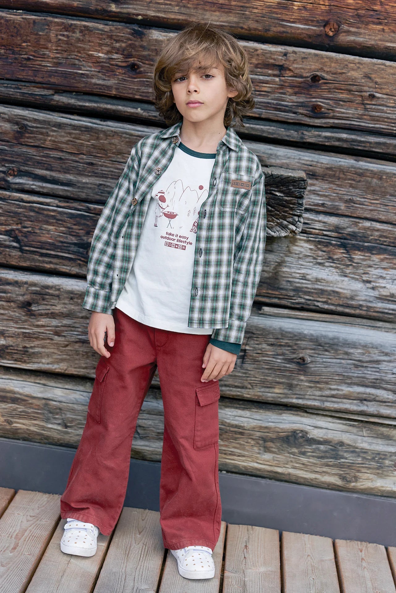 Bonton Tipi Outdoor Black Bird Long Sleeve T-shirt