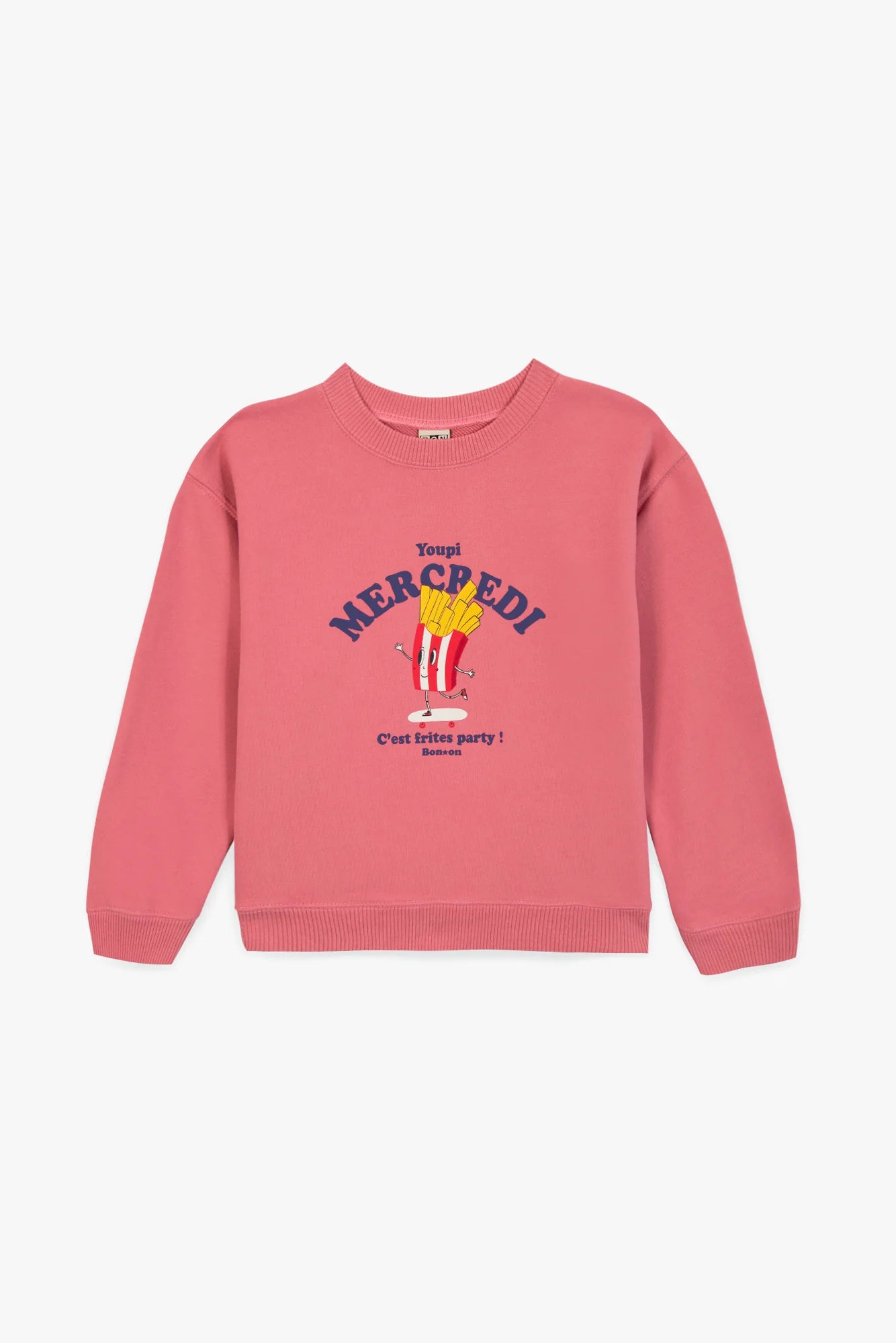Bonton Smile Wednesday Pink Sweatshirt
