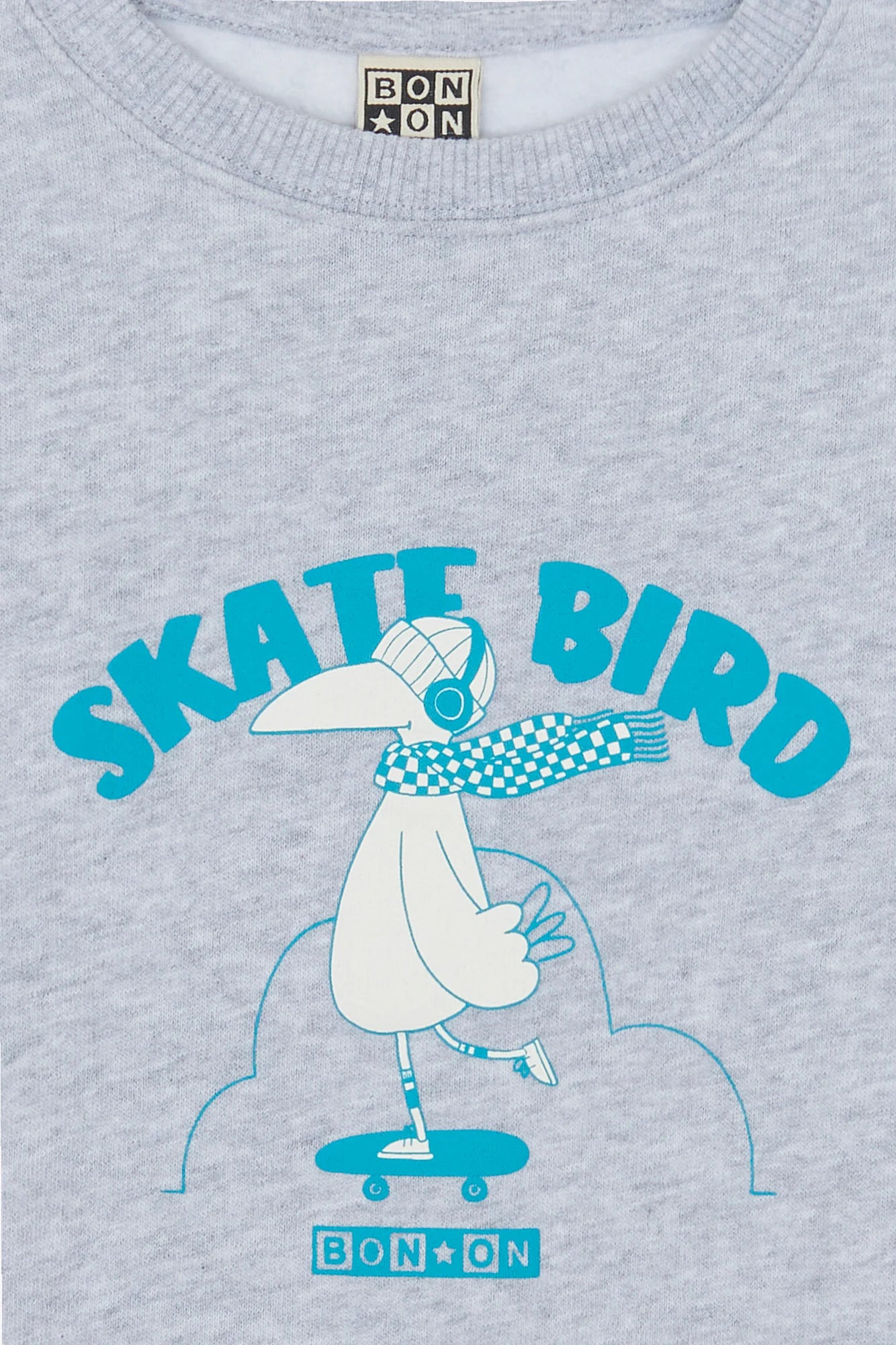 Bonton Smile Skateboard Grey China Sweatshirt
