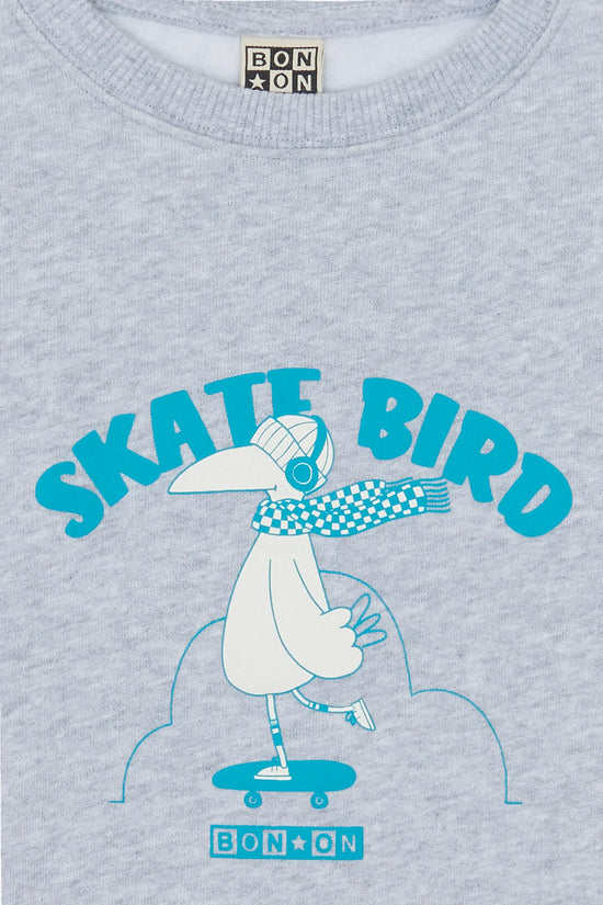 Bonton Smile Skateboard Grey China Sweatshirt