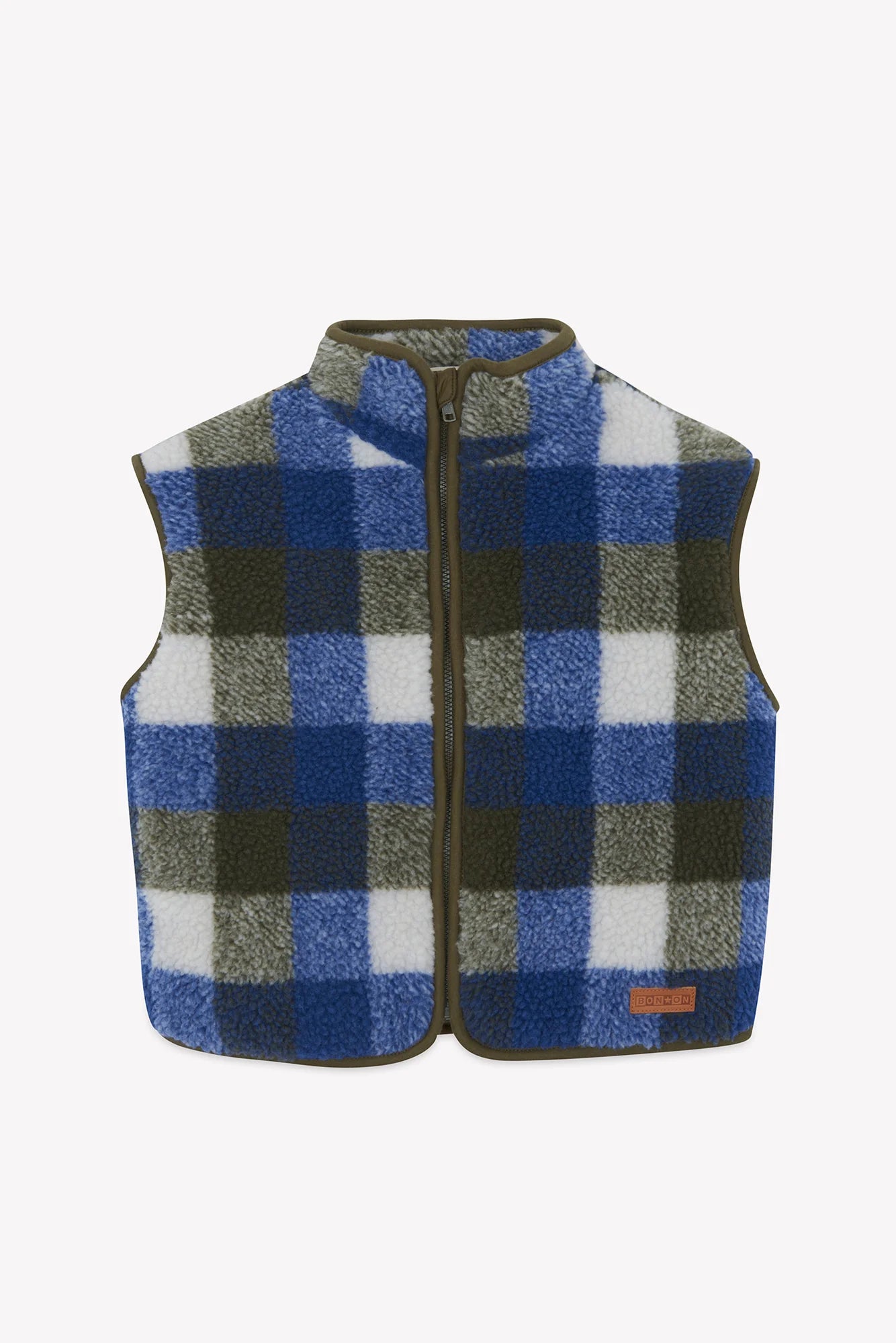 Bonton Mount White Blue Raw Cardigan