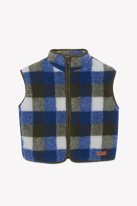 Bonton Mount White Blue Raw Cardigan
