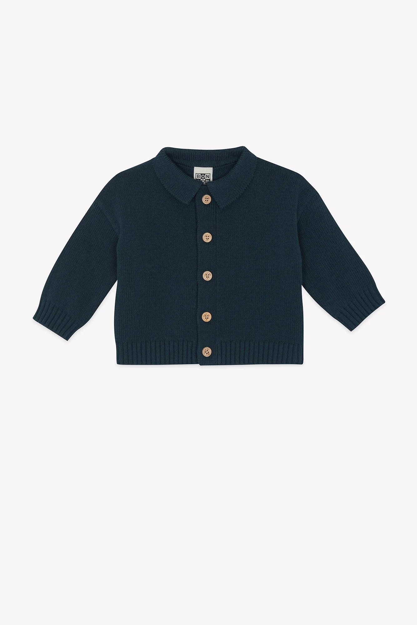 Bonton Lucien Blue Lake Baby Cardigan