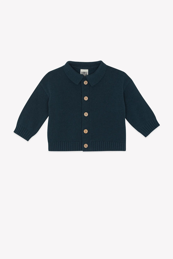 Bonton Lucien Blue Lake Baby Cardigan