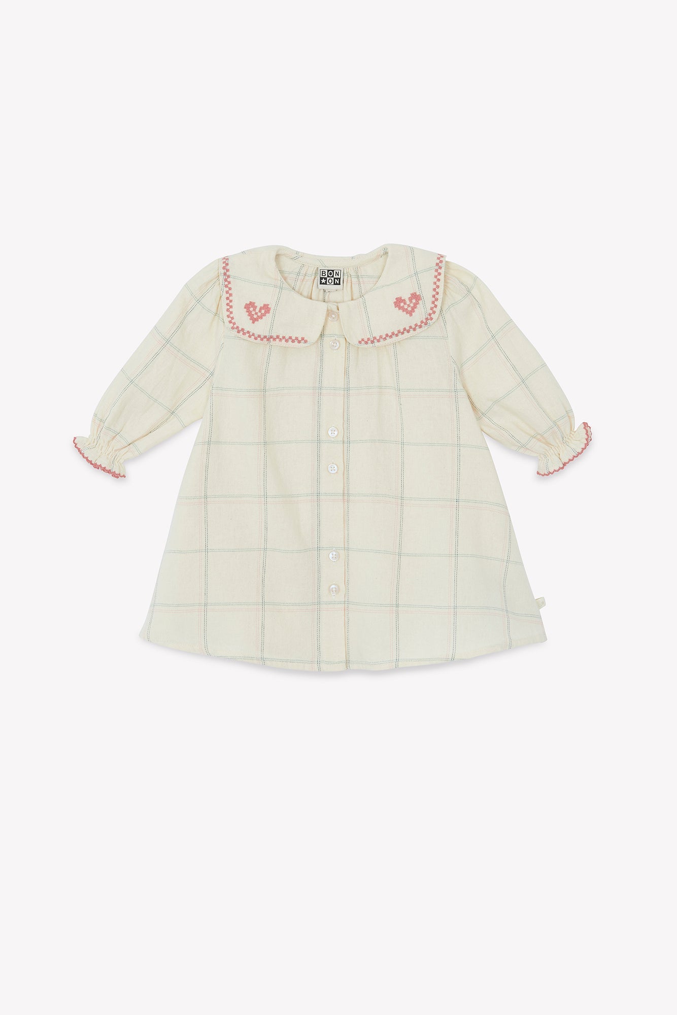 Bonton Mesane Carreau Winter Baby Dress