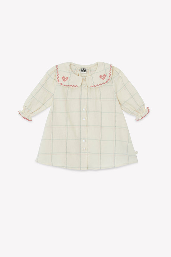 Bonton Mesane Carreau Winter Baby Dress