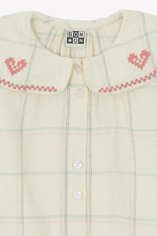 Bonton Mesane Carreau Winter Baby Dress