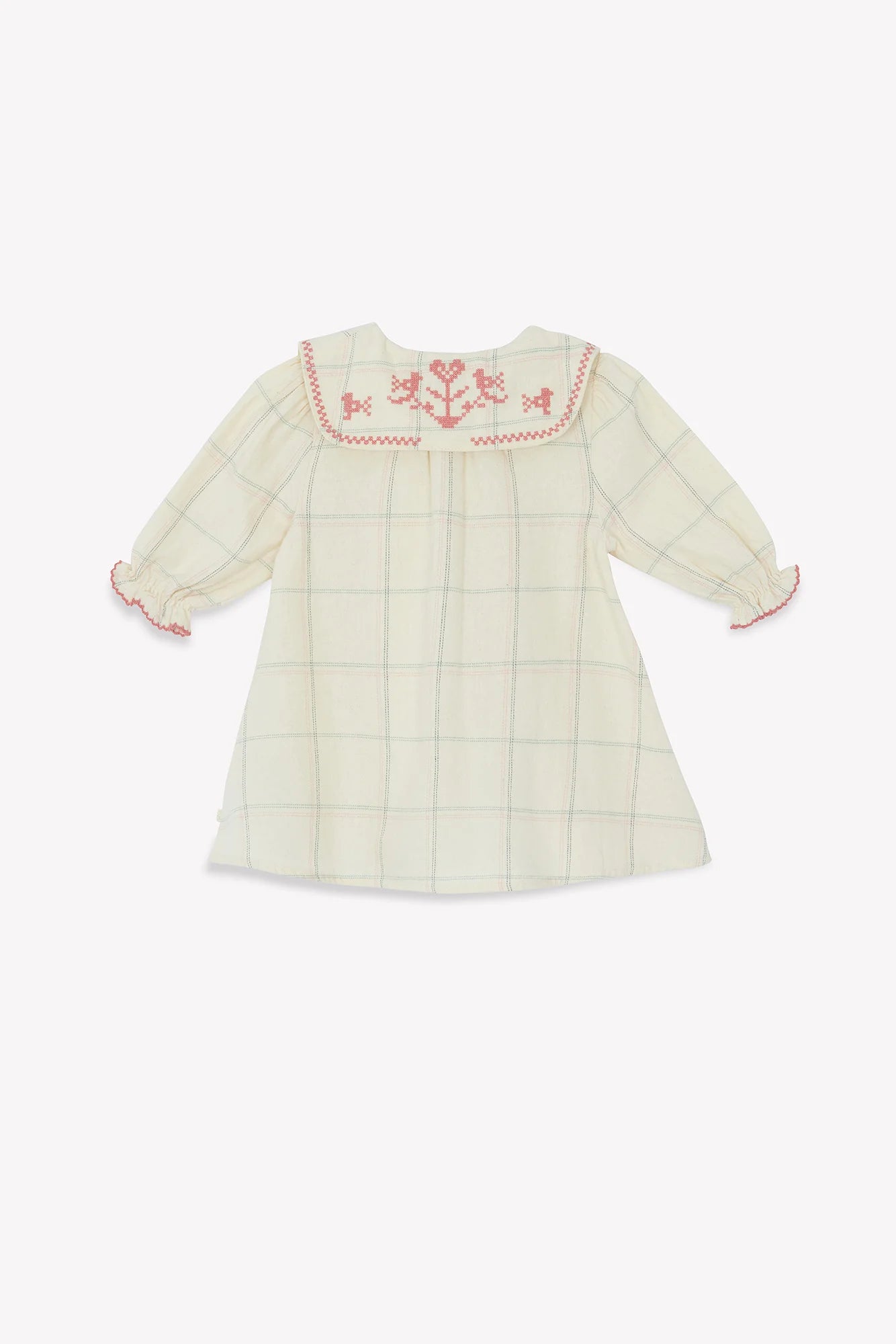 Bonton Mesane Carreau Winter Baby Dress