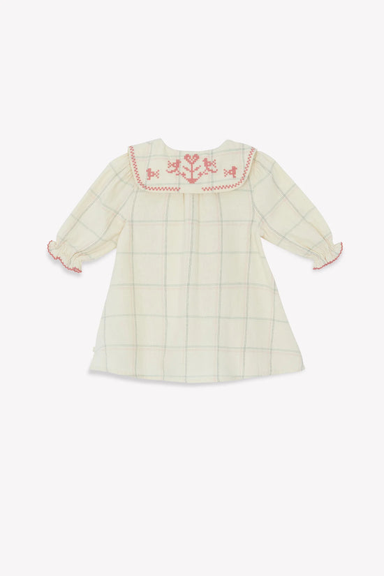 Bonton Mesane Carreau Winter Baby Dress