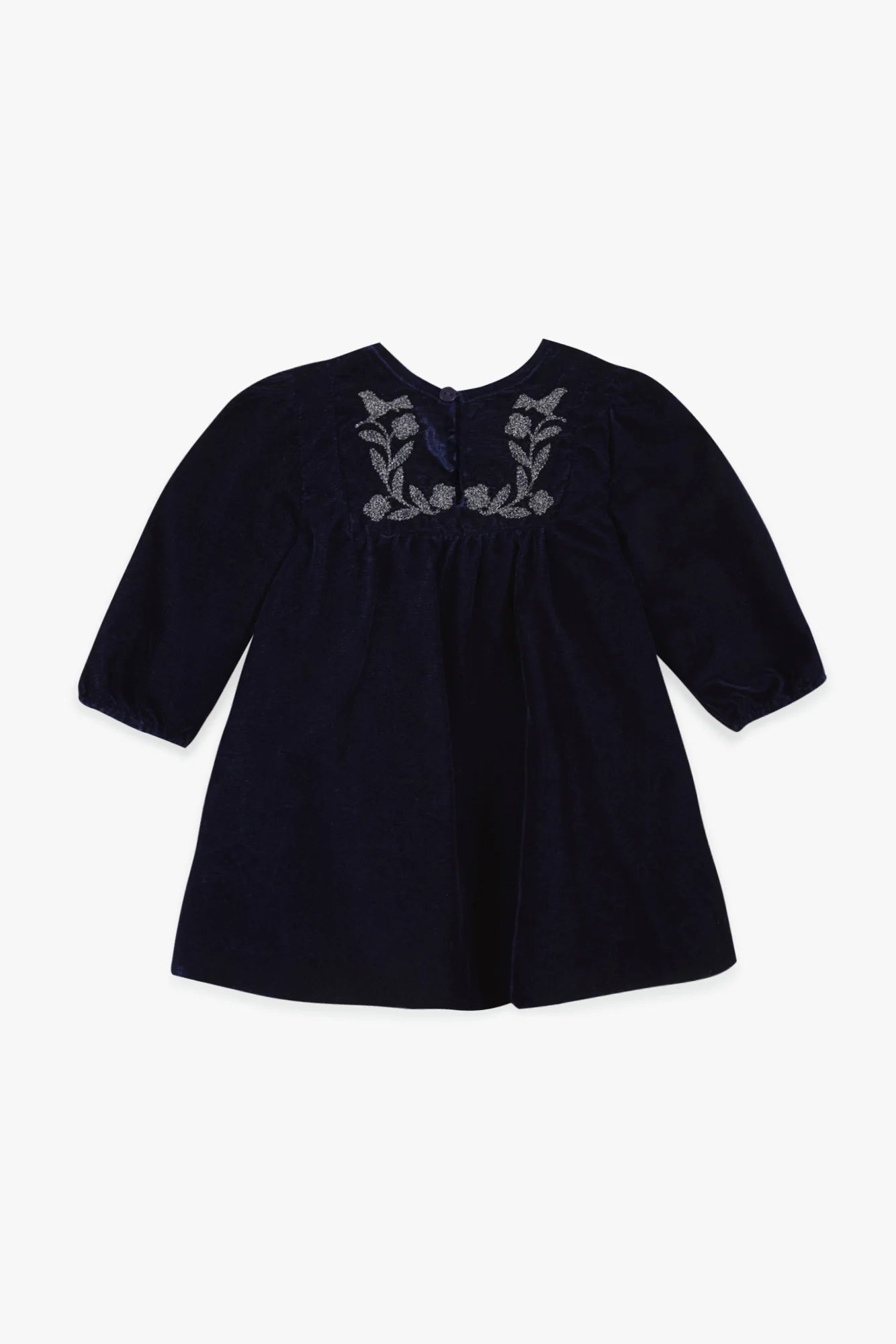Bonton Daisy Blue Raw Baby Dress