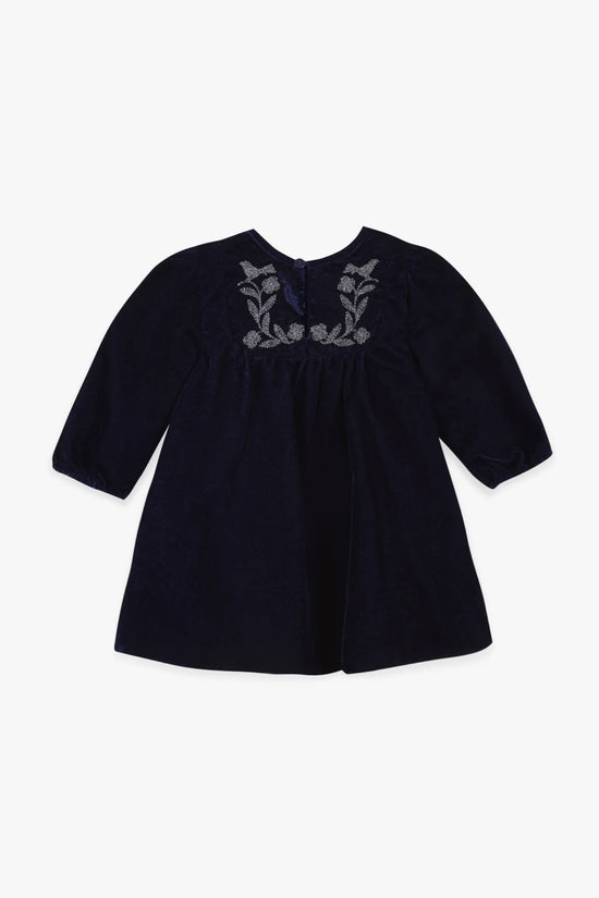 Bonton Daisy Blue Raw Baby Dress