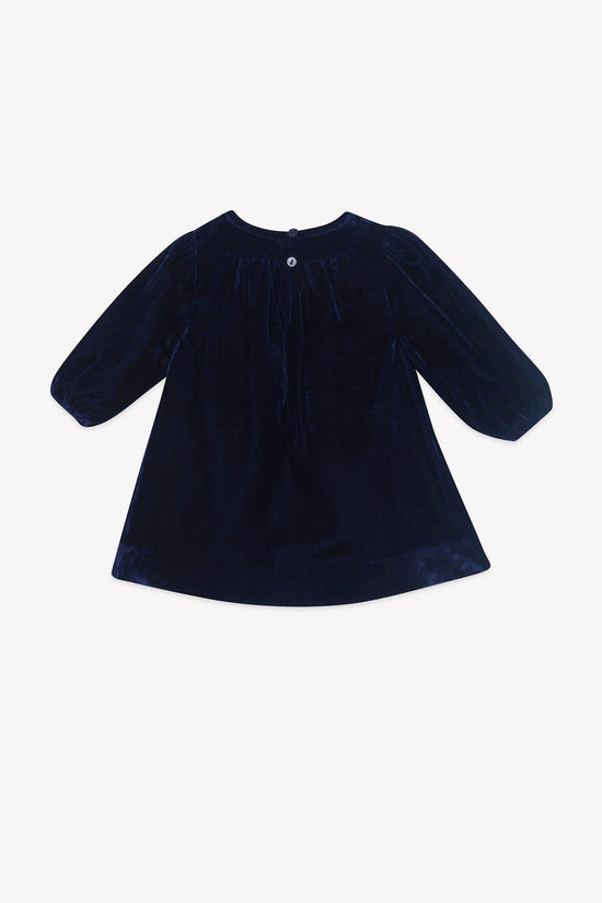 Bonton Daisy Blue Raw Baby Dress