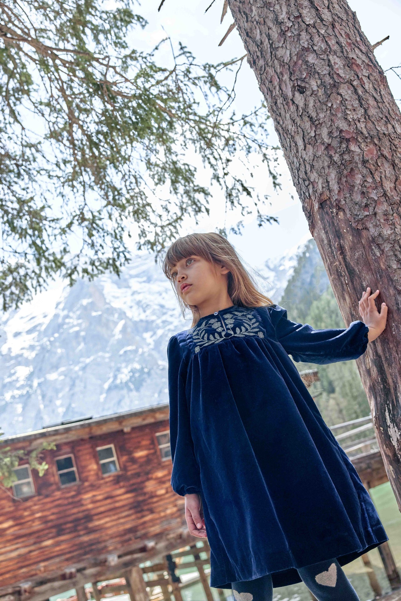 Bonton Daisy Blue Raw Dress
