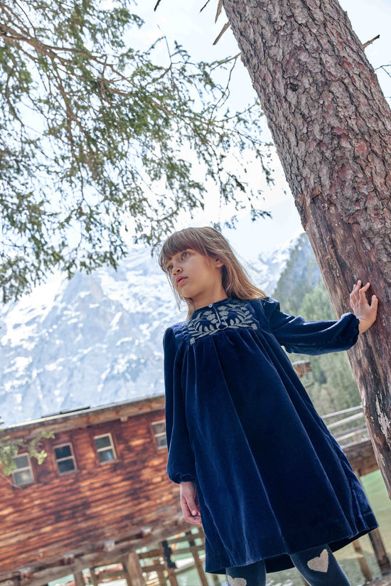 Bonton Daisy Blue Raw Dress