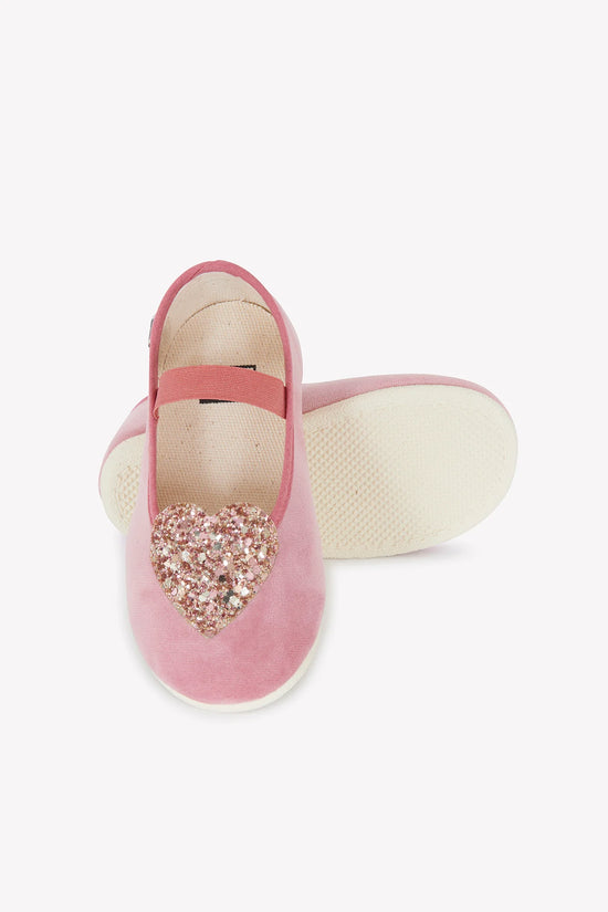 Bonton Sara Velour Terracotta Slippers