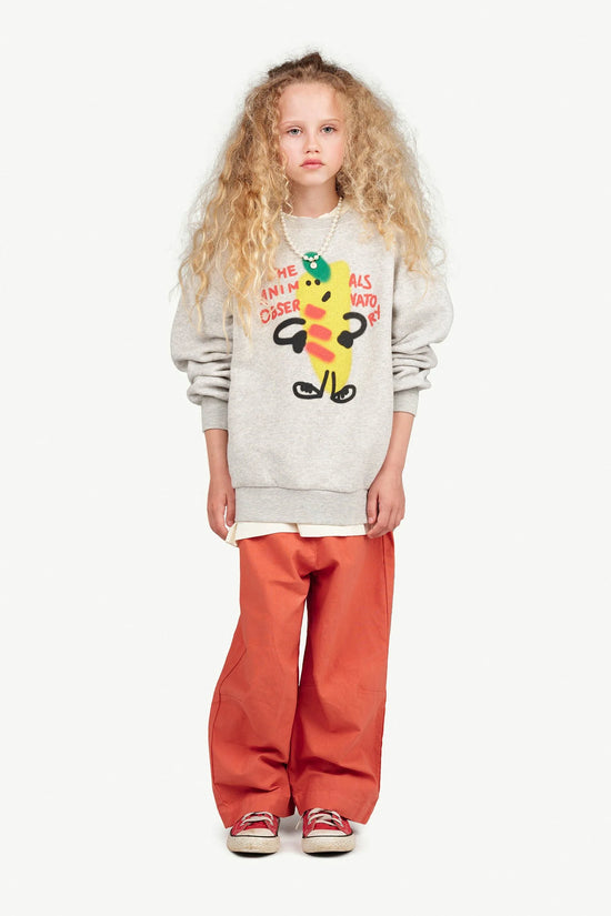 The Animals Observatory Gray Ananas Bear Sweatshirt