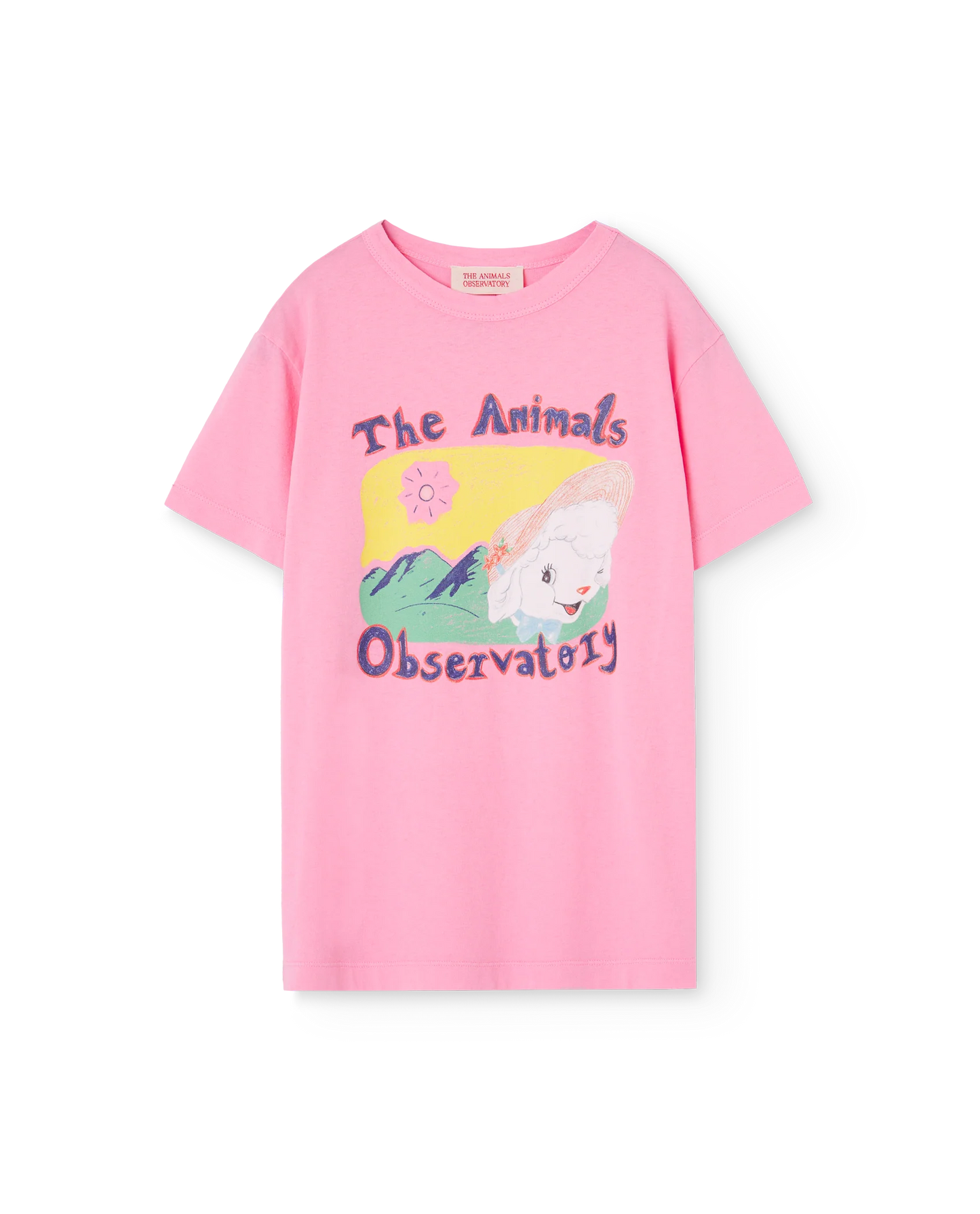 The Animals Observatory Pink Sheep Rooster T-Shirt