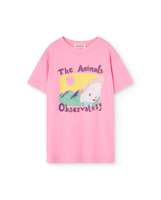 The Animals Observatory Pink Sheep Rooster T-Shirt