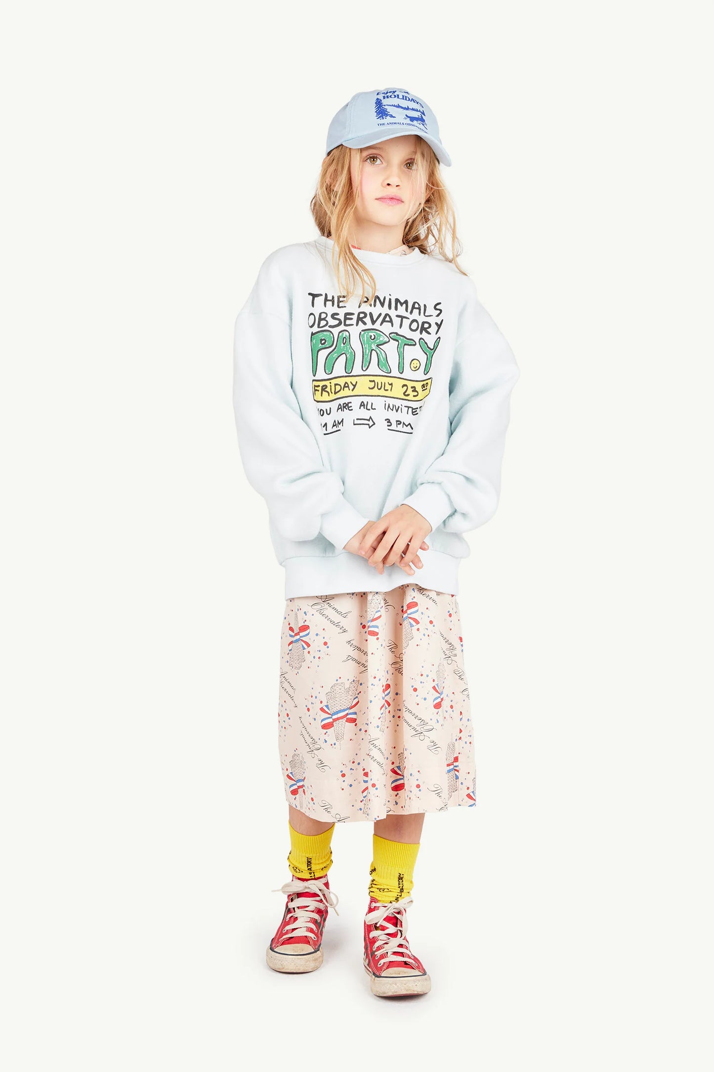 The Animals Observatory Celeste Party Bear Sweatshirt