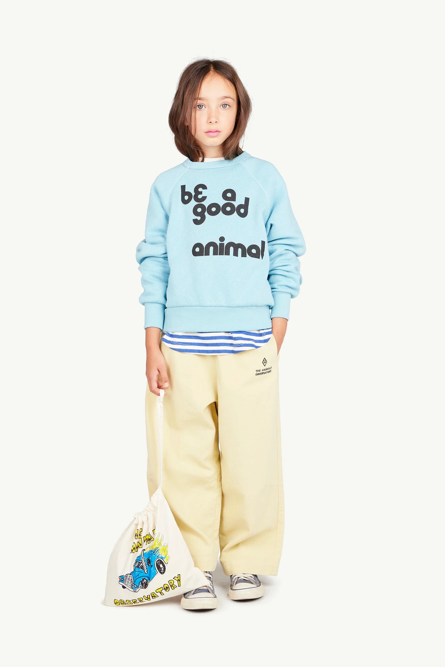 The Animals Observatory Blue Animal Shark Sweatshirt