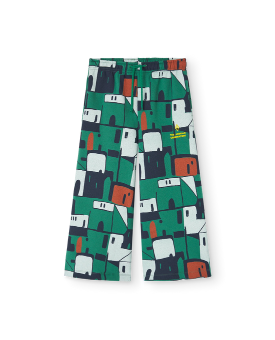 The Animals Observatory Green Palazzo Platypus Pants