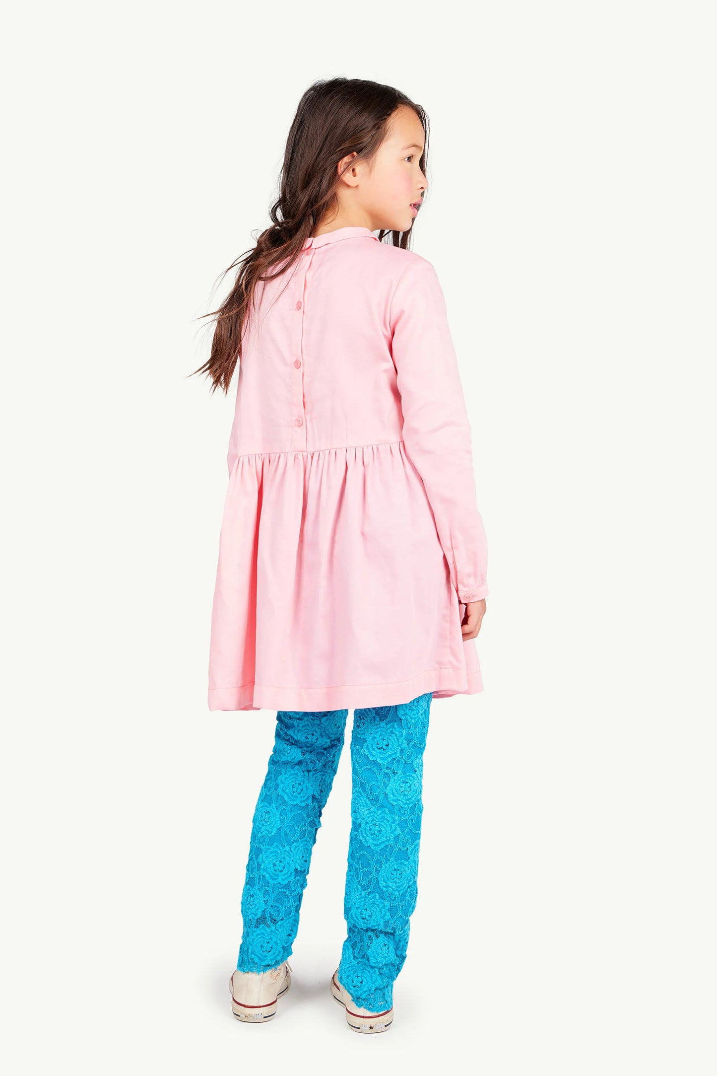 The Animals Observatory Pink Pleat Tortoise Dress