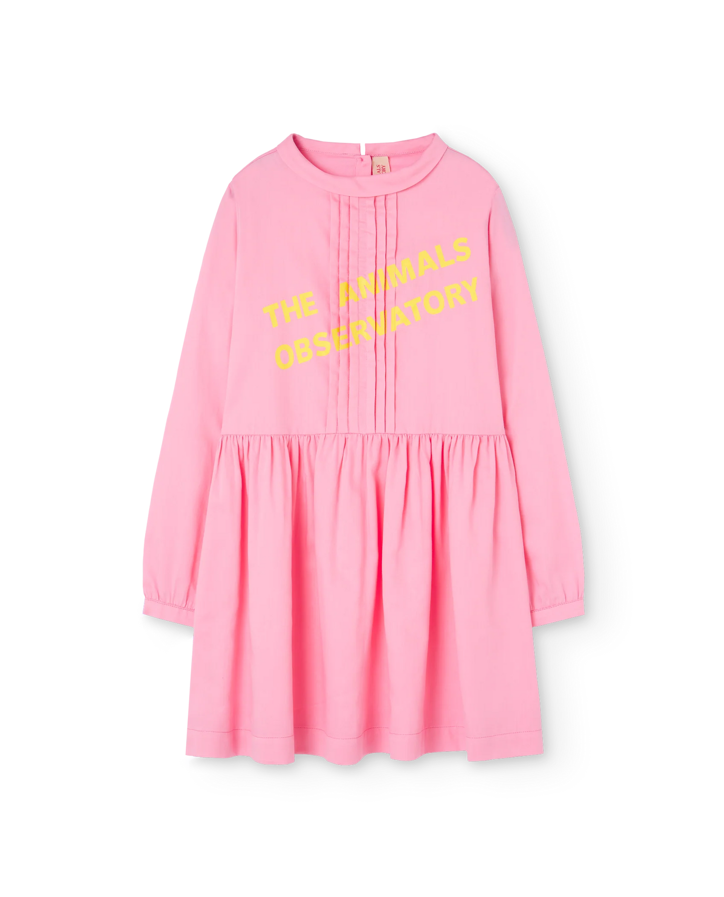 The Animals Observatory Pink Pleat Tortoise Dress