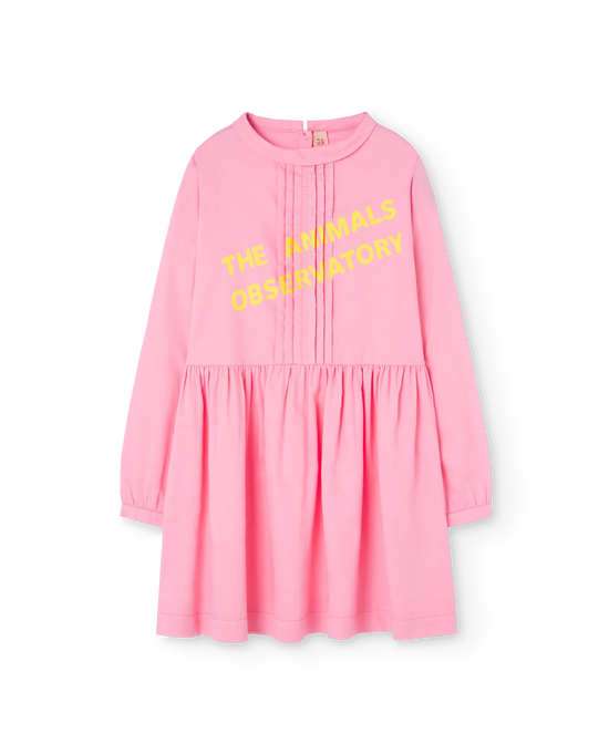 The Animals Observatory Pink Pleat Tortoise Dress