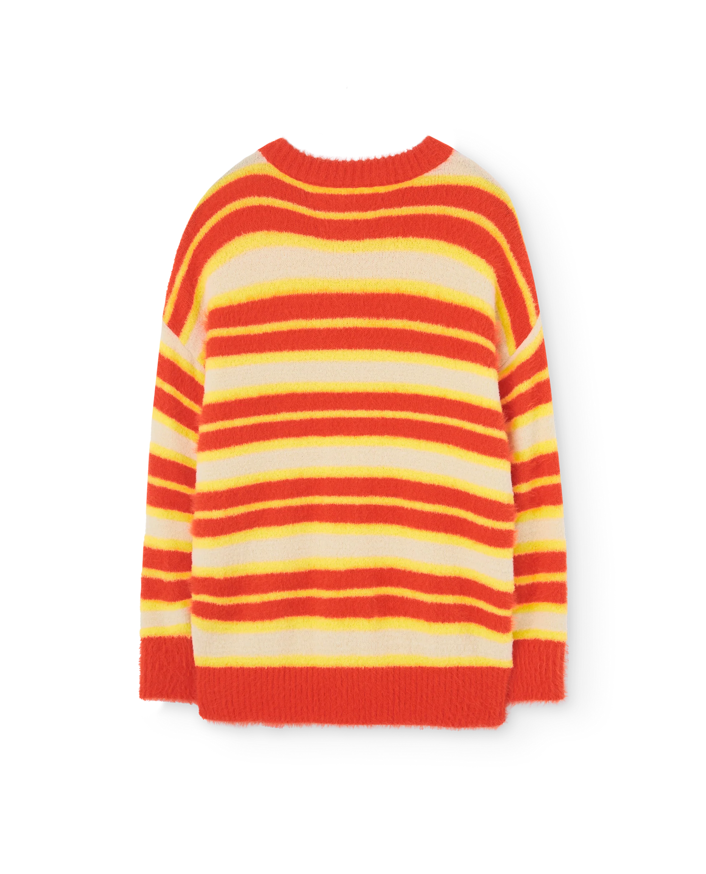 The Animals Observatory Orange Stripes Bull Sweater