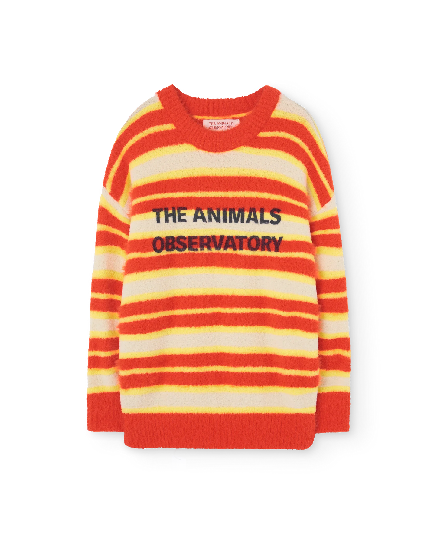 The Animals Observatory Orange Stripes Bull Sweater