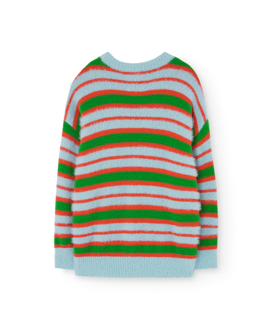 The Animals Observatory Celeste Stripes Bull Sweater