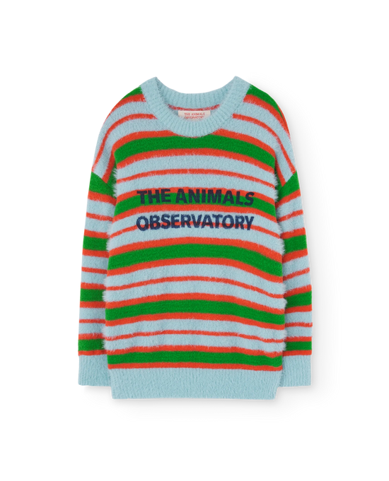 The Animals Observatory Celeste Stripes Bull Sweater