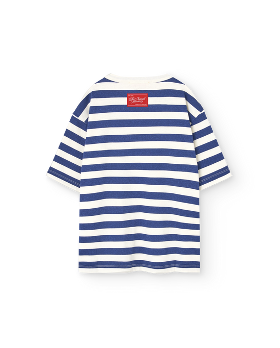 The Animals Observatory Stripes Navy Collie T-Shirt