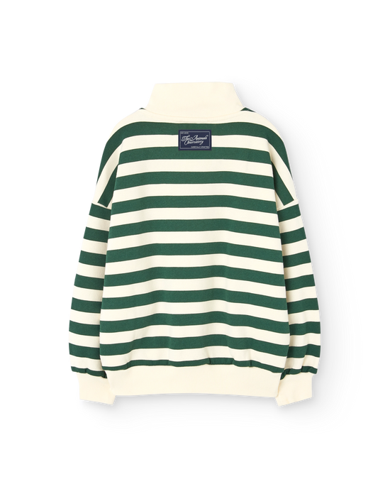 The Animals Observatory Stripes Green Blowfly Sweatshirt