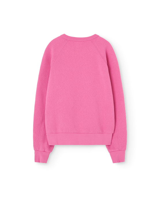 The Animals Observatory Bright Pink Shark Sweatshirt