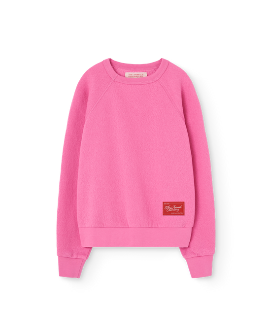 The Animals Observatory Bright Pink Shark Sweatshirt
