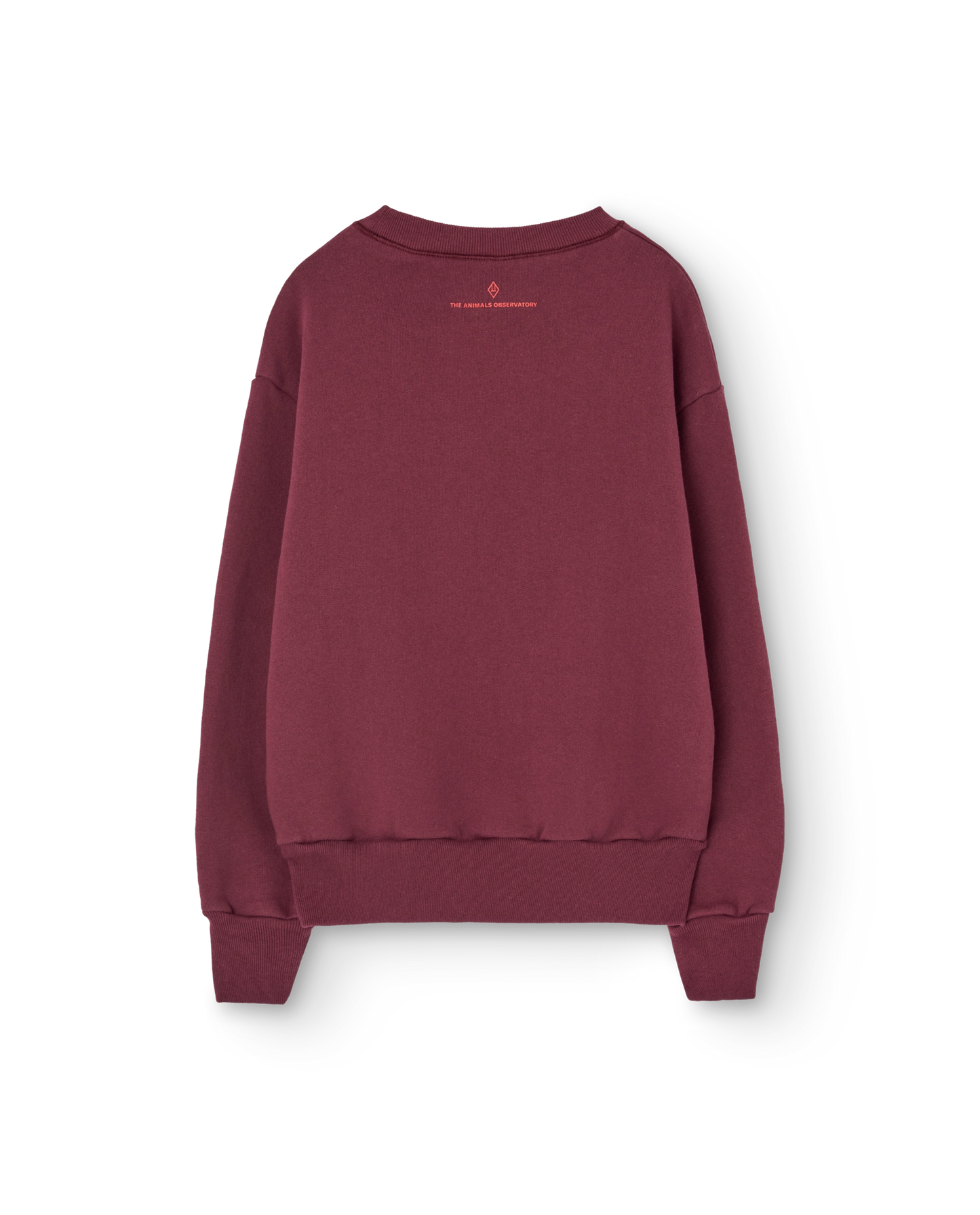 The Animals Observatory Hearts Browned Garnet Bear Sweatshirt
