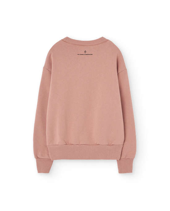The Animals Observatory Flowers Dusty Coral Bear Sweatshirt