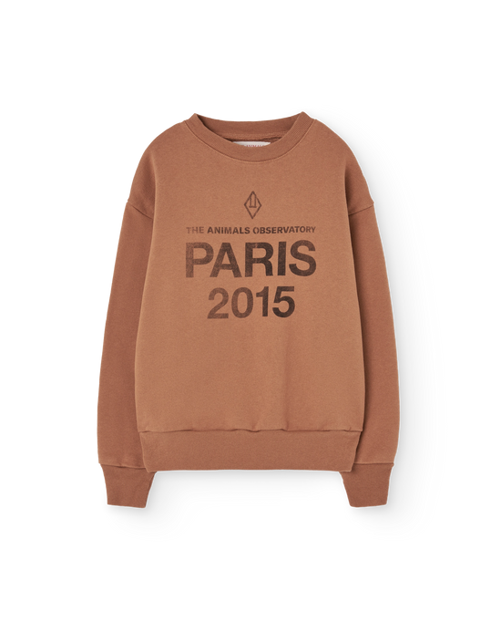The Animals Observatory Sun Almond Brown Bear Sweatshirt