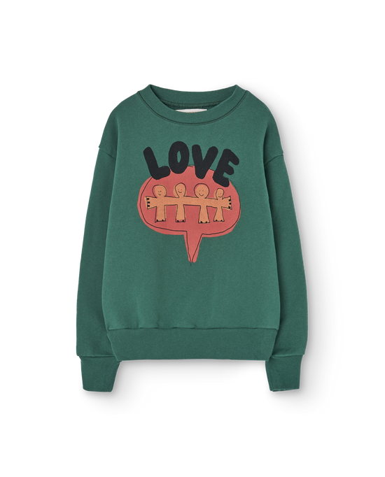 The Animals Observatory Love Green Bear Sweatshirt