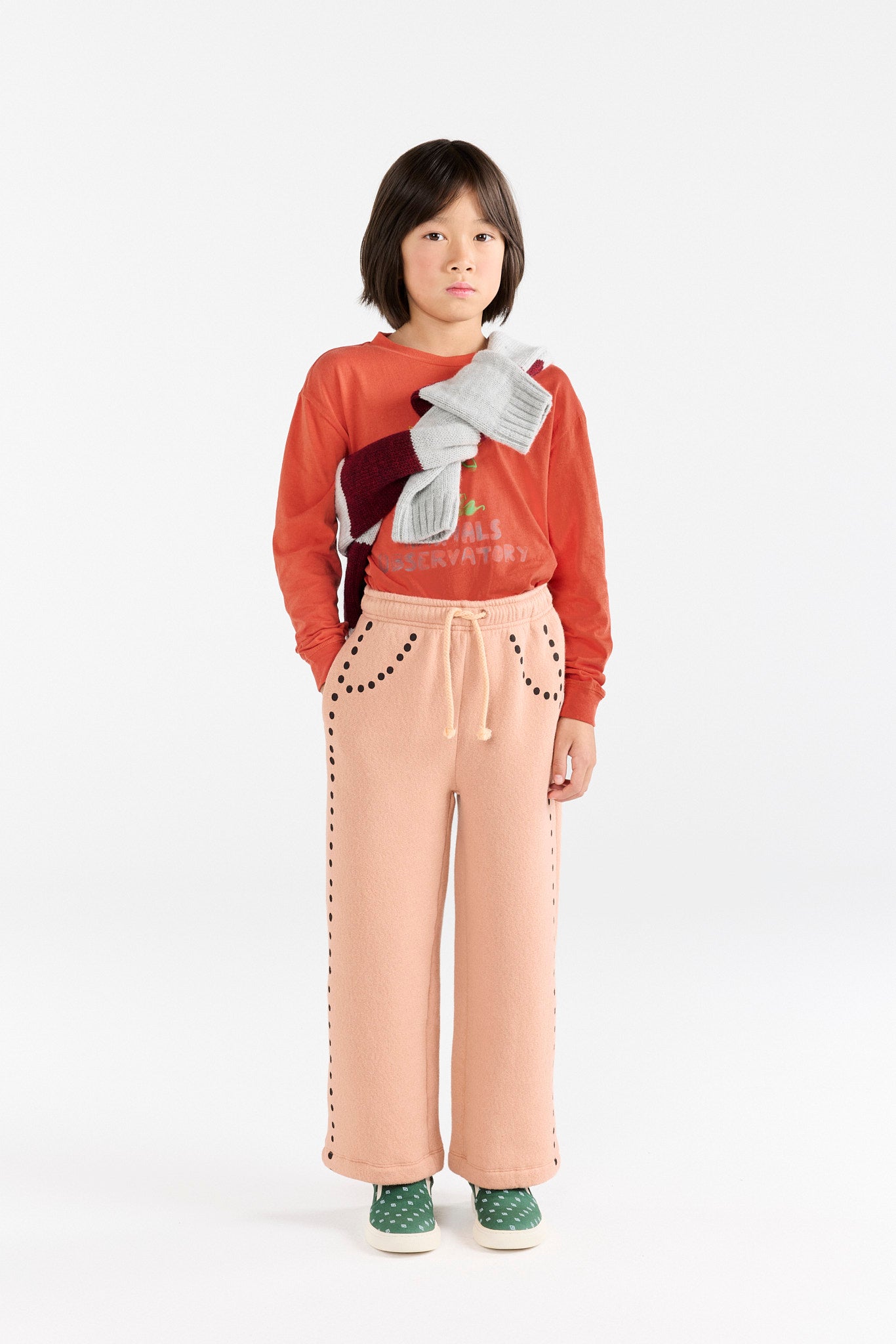 The Animals Observatory Dots Dusty Coral Horse Sweatpants
