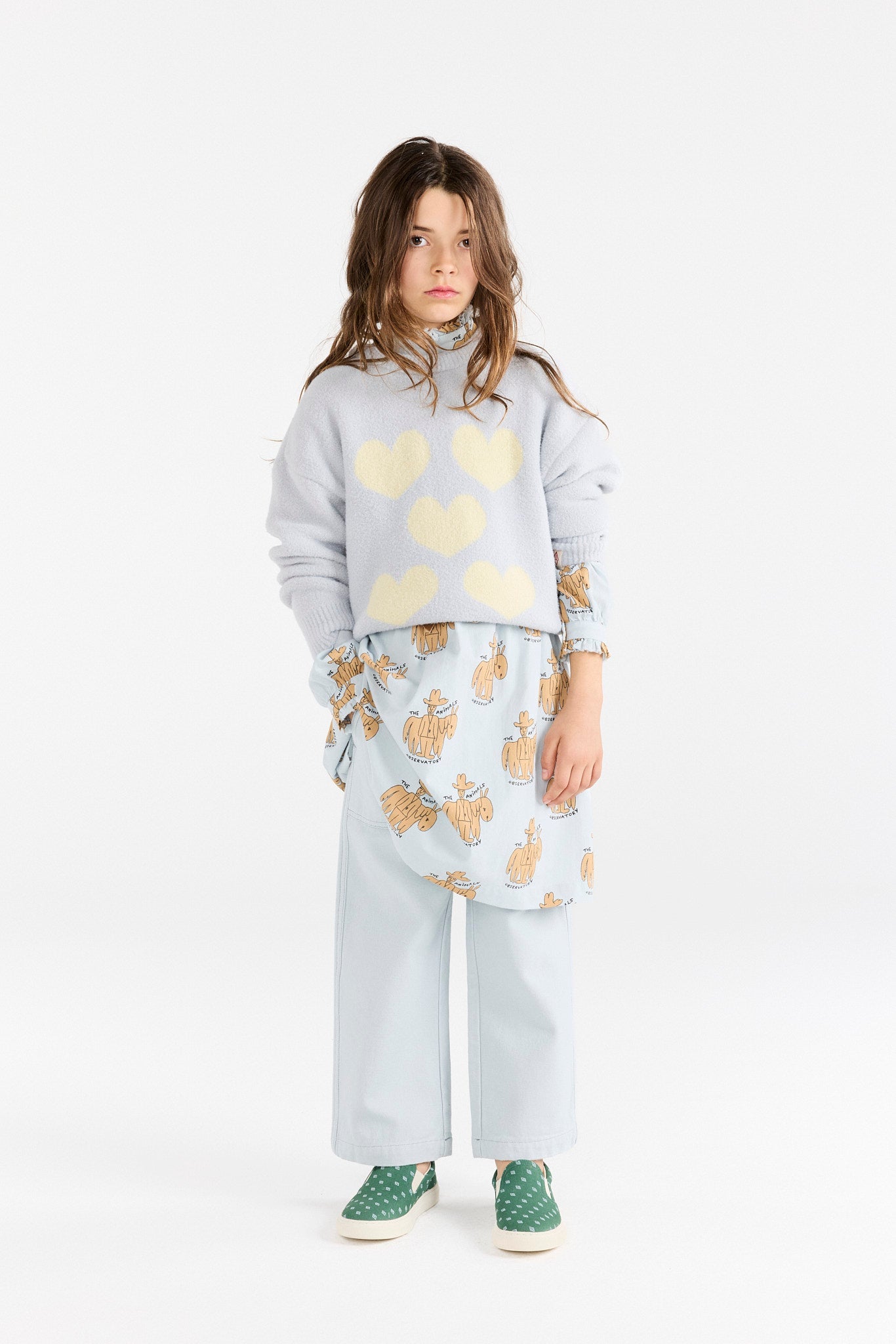 The Animals Observatory Grey Bull Sweater