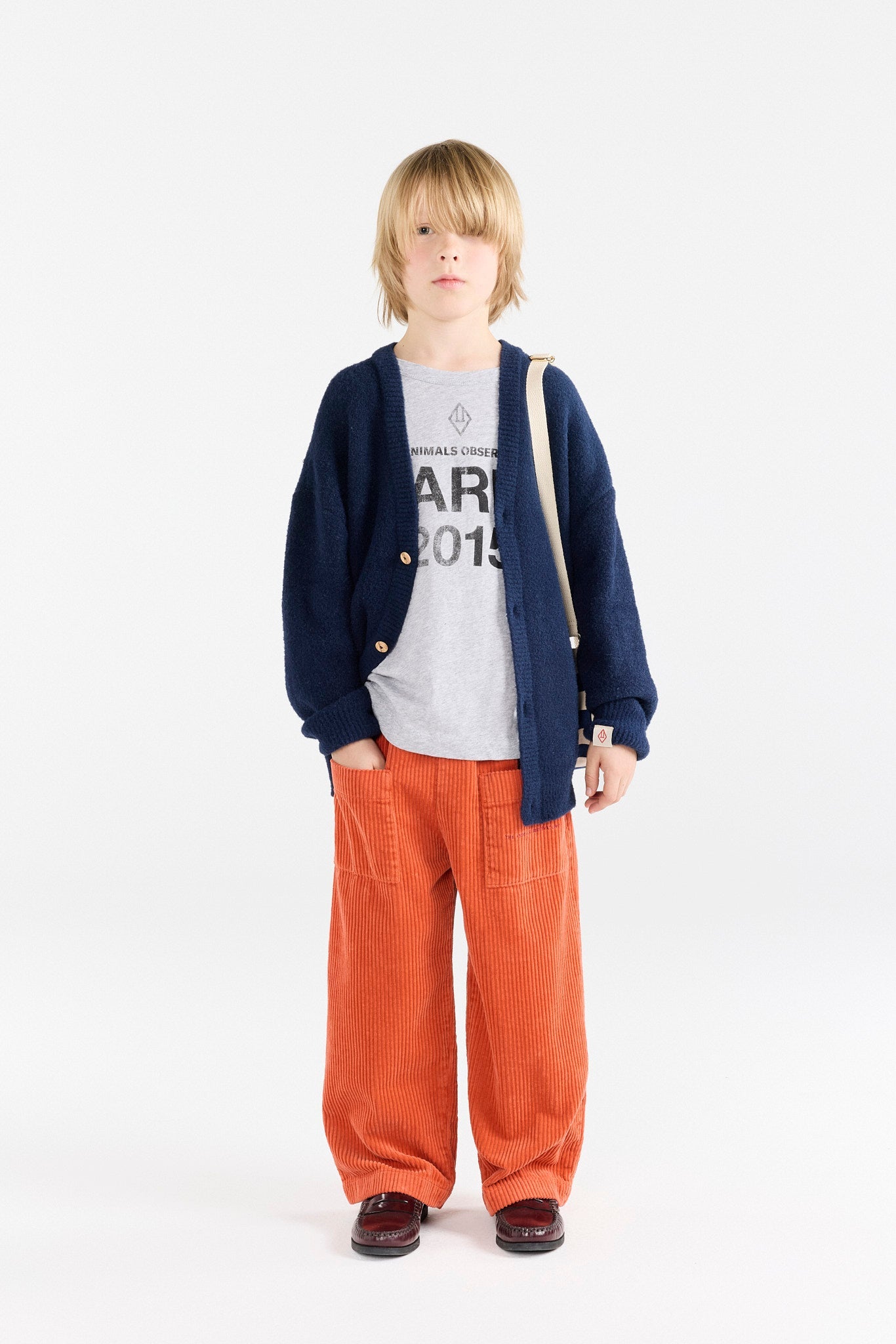 The Animals Observatory Navy Racoon Cardigan