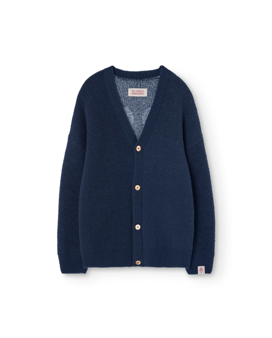 The Animals Observatory Navy Racoon Cardigan