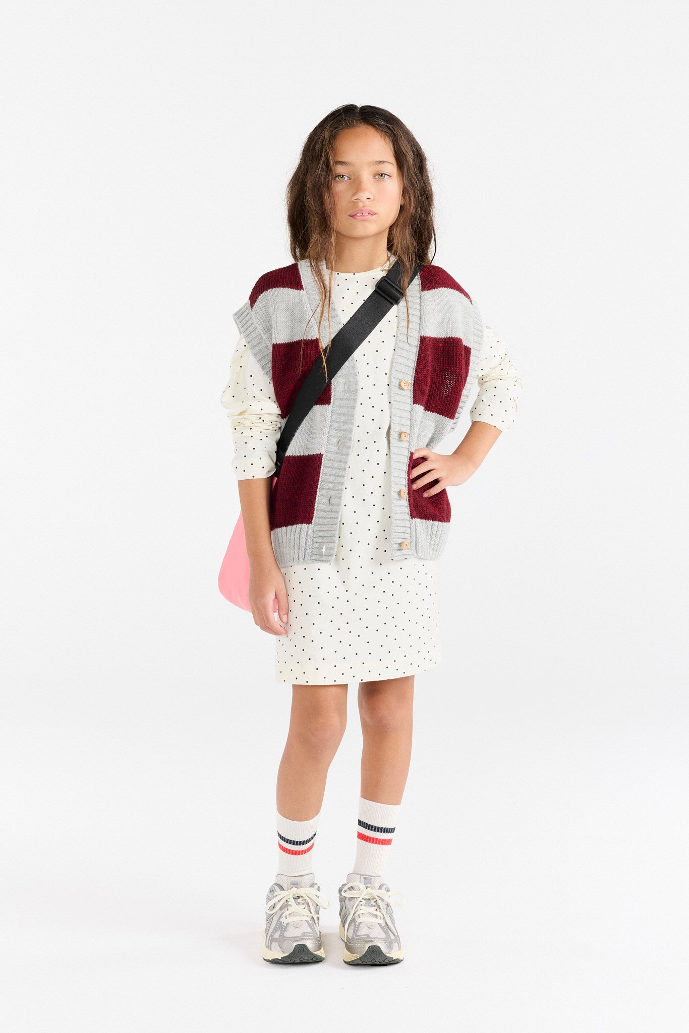 The Animals Observatory Stripes Grey Blobfish Cardigan Vest