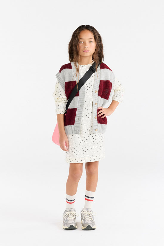 The Animals Observatory Stripes Grey Blobfish Cardigan Vest