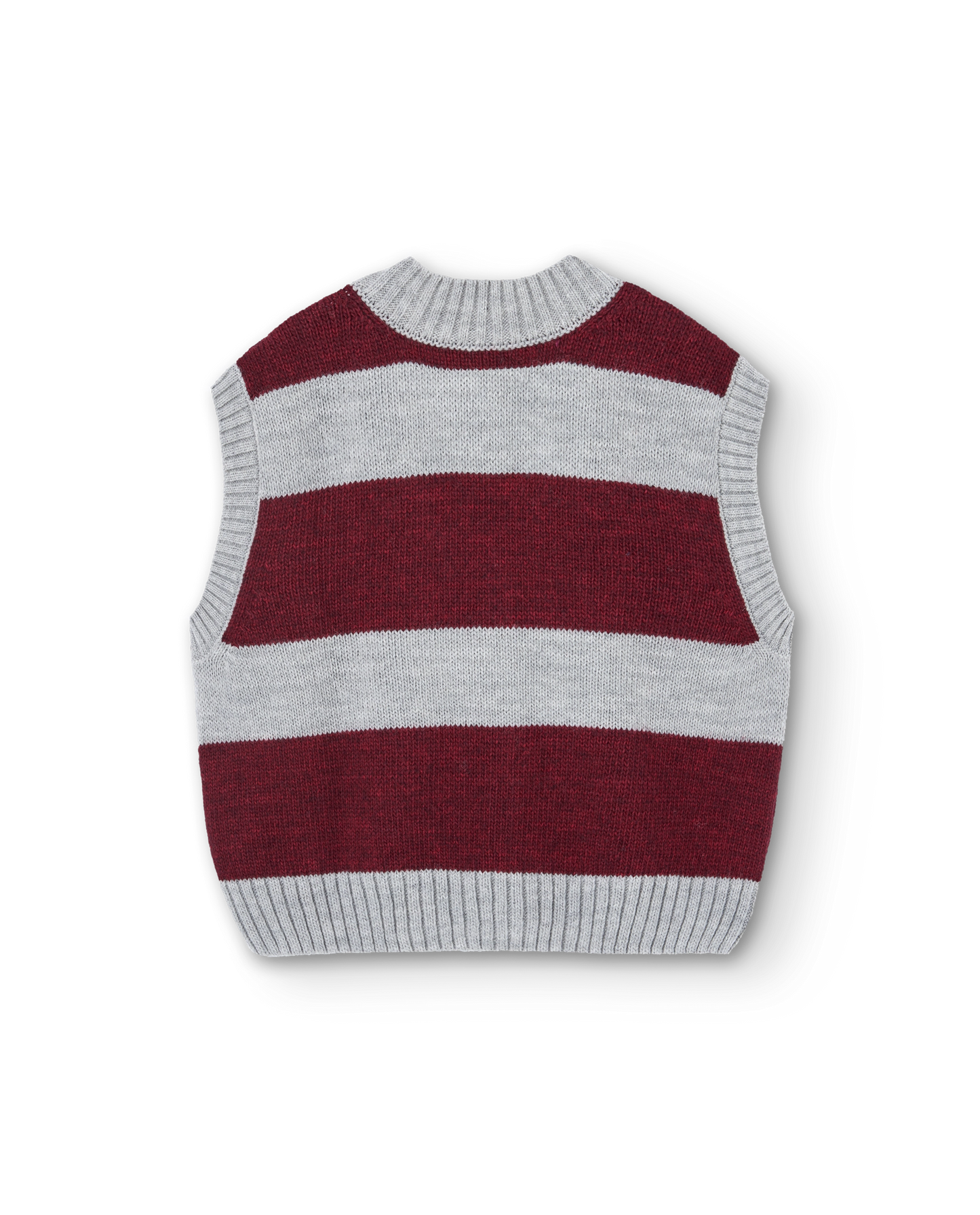 The Animals Observatory Stripes Grey Blobfish Cardigan Vest