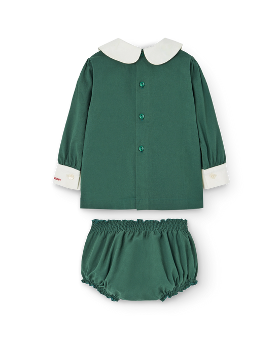 The Animals Observatory Baby Green Newt Dress