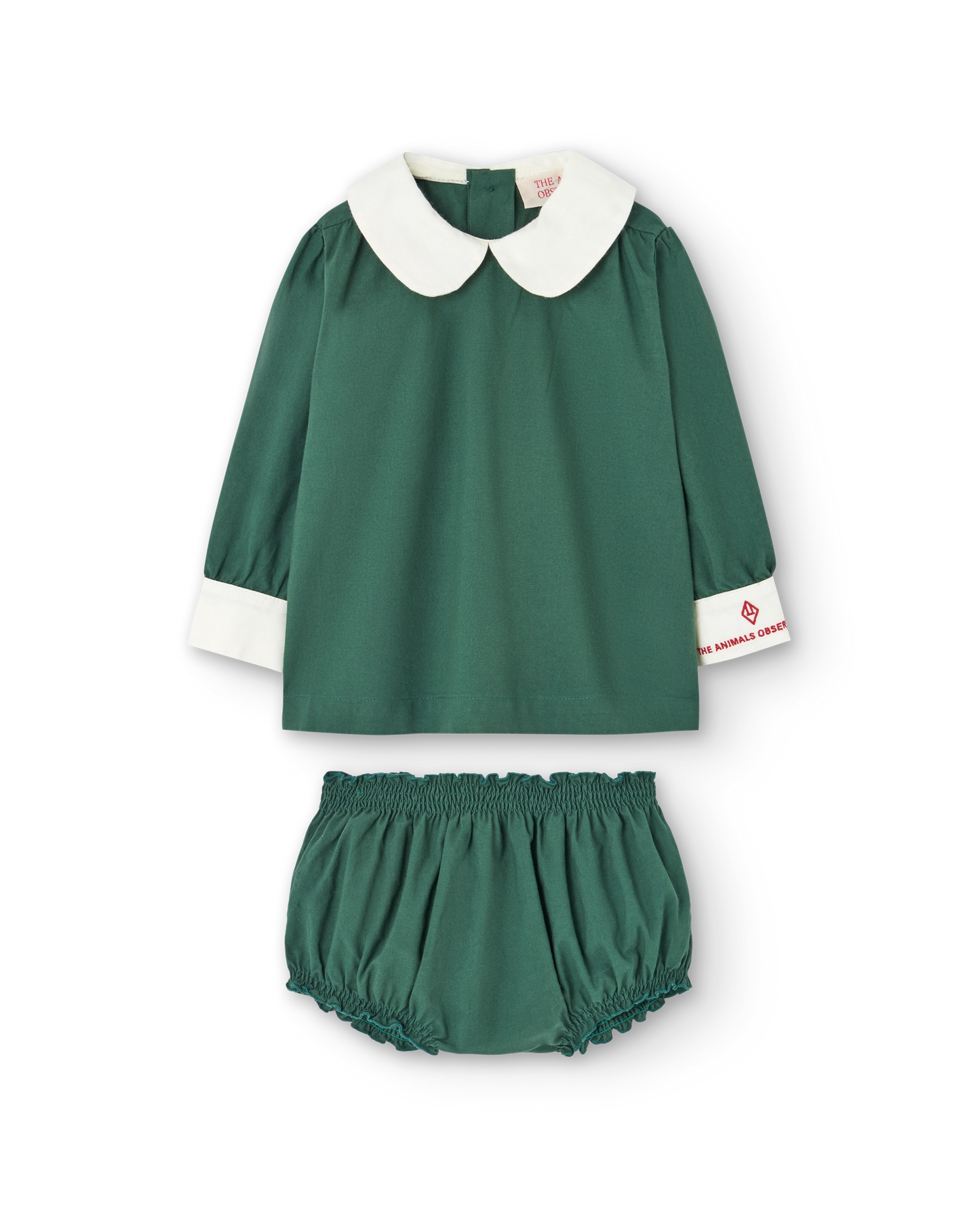 The Animals Observatory Baby Green Newt Dress